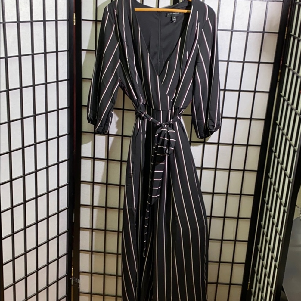 NWOT Lane Bryant Striped Jumpsuit Size 16